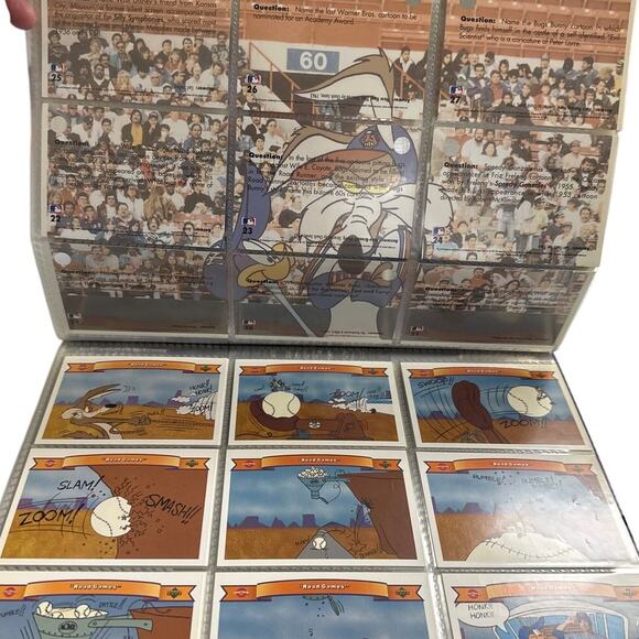 1991 Upper Deck Comic 2 Albums (Full Sets) Looney Tunes MLB Warner Bros - Picture 4 of 9